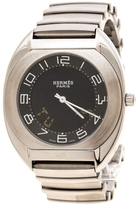 vintage hermes watch mens|hermes espace watch.